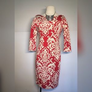 NEW MT Collection Red Printed Dress SM
